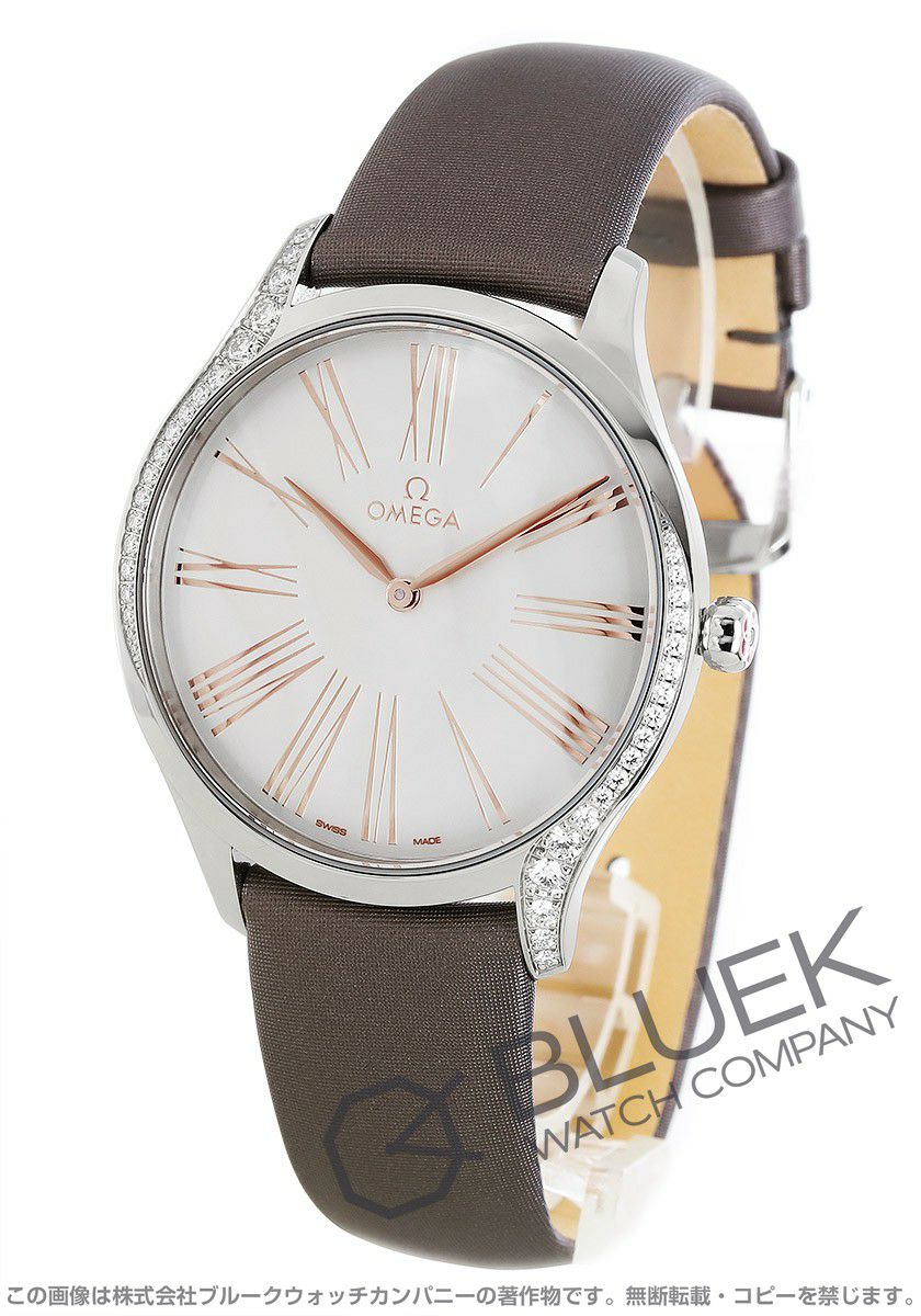 オメガ デ・ヴィル トレゾア ダイヤ アリゲーターレザー レディース  