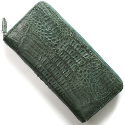 本革 長財布 財布 メンズ レディース カイマンワニ CAIMAN GENUINE