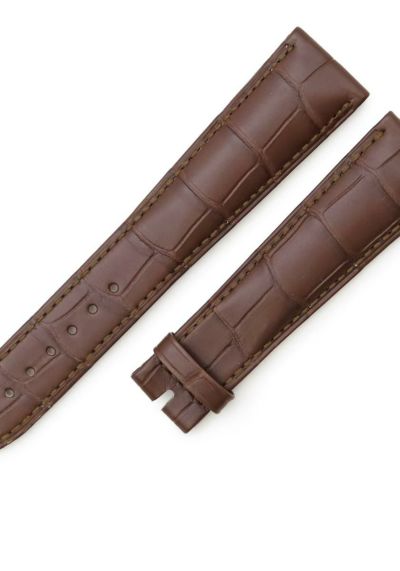 未使用品】ブレゲ 純正 クロコ ベルト 22mm ダークブラウン