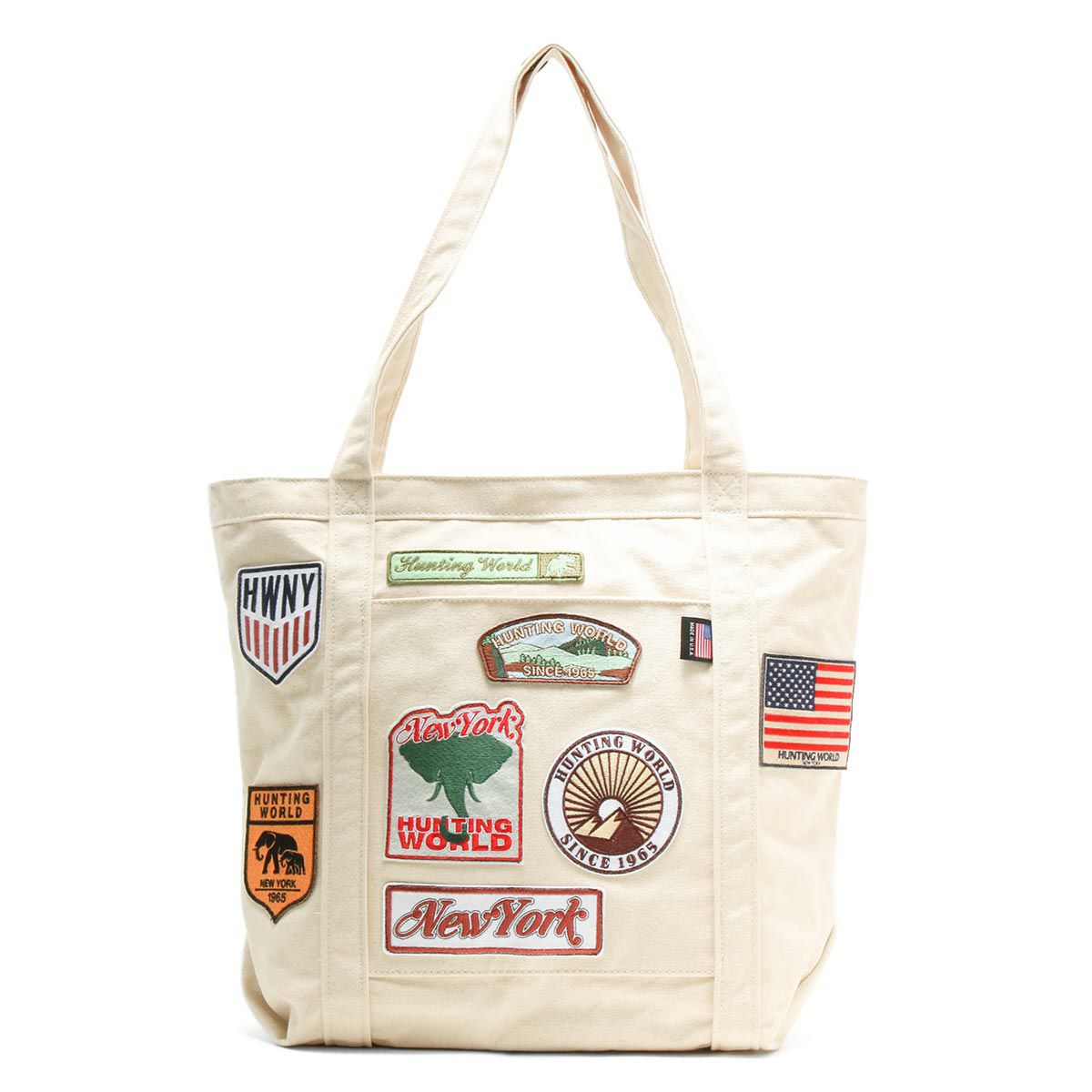 ハンティングワールド トートバッグ バッグ メンズ レディース ドッグ パッチ ワッペン ネイビー 5025 Dp4 Hunting World ブランド腕時計通販なら ブルークウォッチカンパニー 心斎橋店