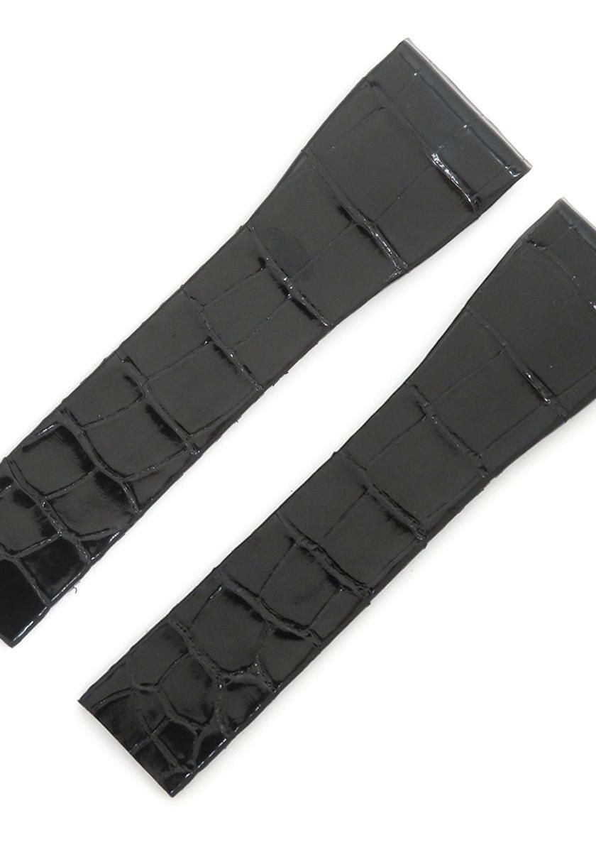 カルティエ 腕時計パーツ 純正 クロコダイル ブラック 未使用 替え  