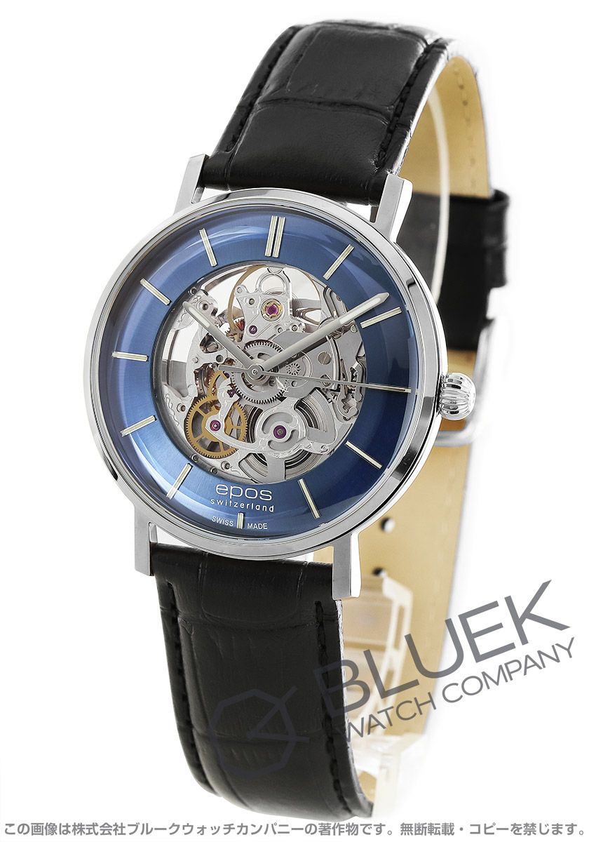 エポス オリジナーレ スケルトン メンズ 3437SKRGBK |腕時計通販  