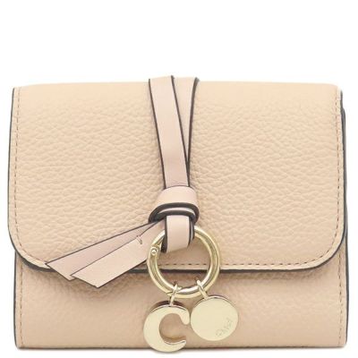 直営店‐Chloe‐ SALE! Moona スモール ウォレット クロエ 三つ折り財布 財布 レディース ムーナ ブルー&グレー
