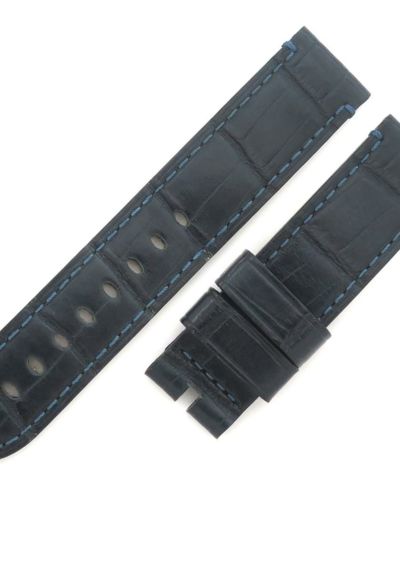 パネライ純正レザーベルト 22mm ネイビー パネライ 腕時計パーツ 純正 牛革 ネイビー 新品未使用 替え