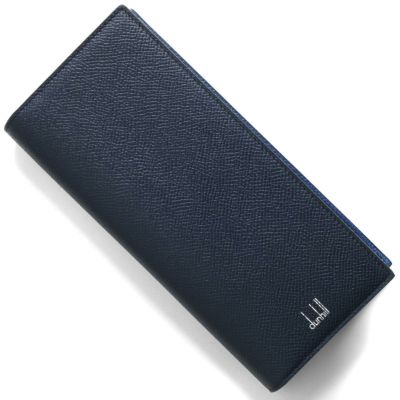 Dunhill ダンヒル 18F2320CA 二つ折り財布 NAVY ネイビー系 メンズ