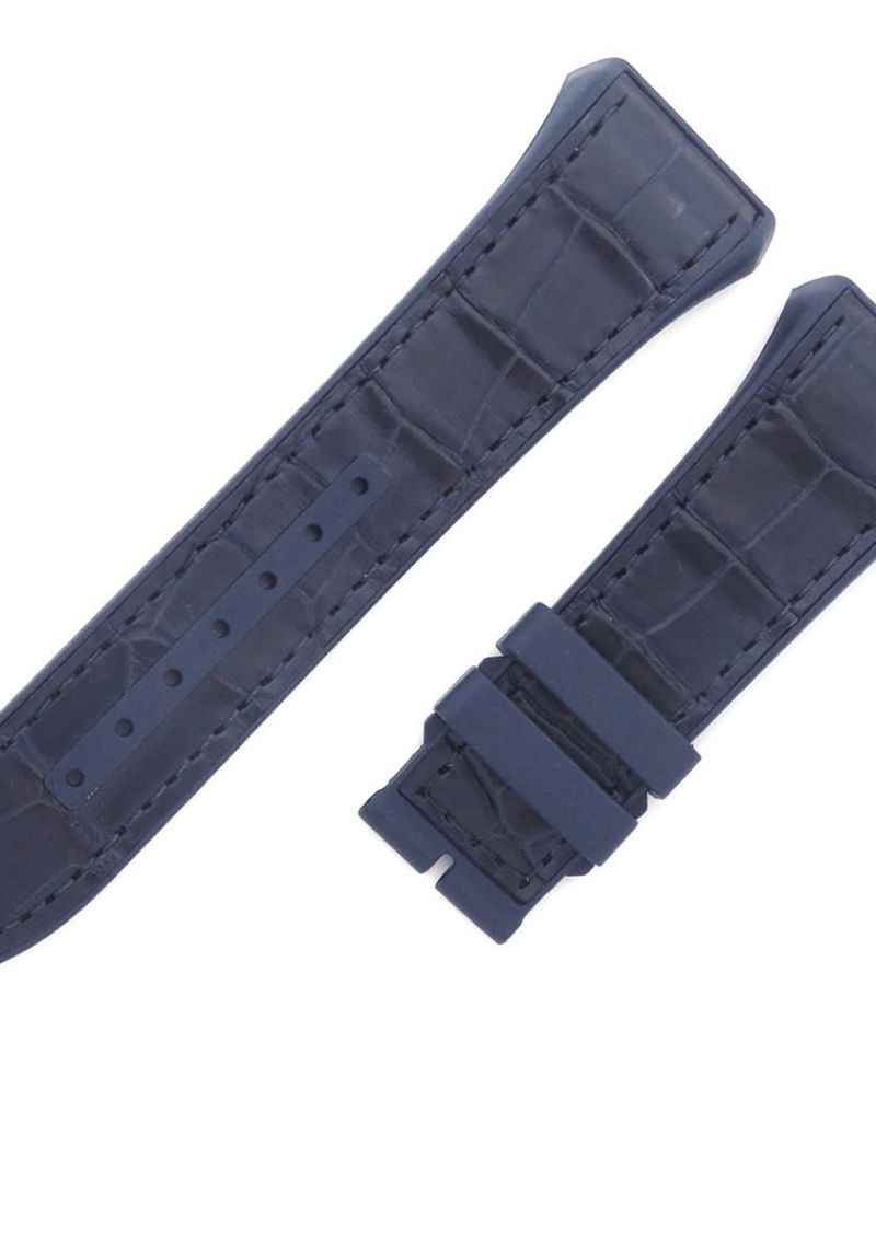 24mm ダークブルー フランクミュラー 純正 クロコ ストラップ ベルト 24mm ダークブルー フランクミュラー 純正 クロコ ストラップ