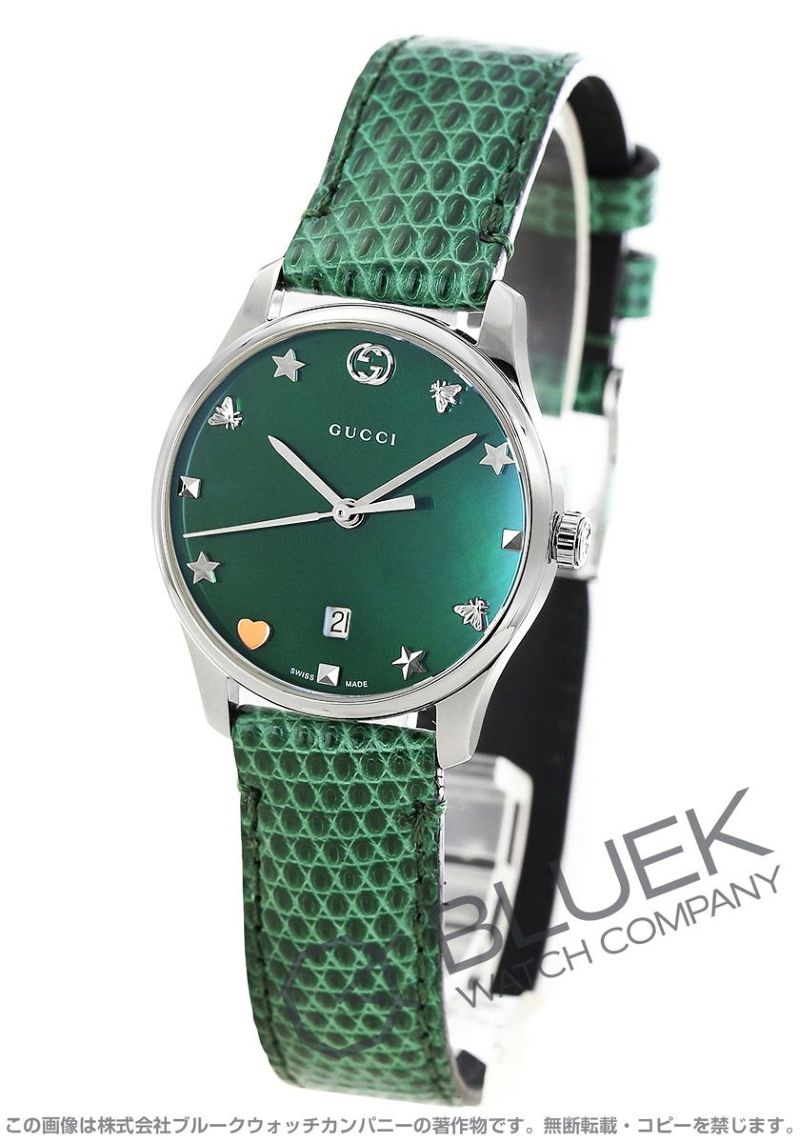 グッチ G-タイムレス リザードレザー レディース YA126585 |腕時計 