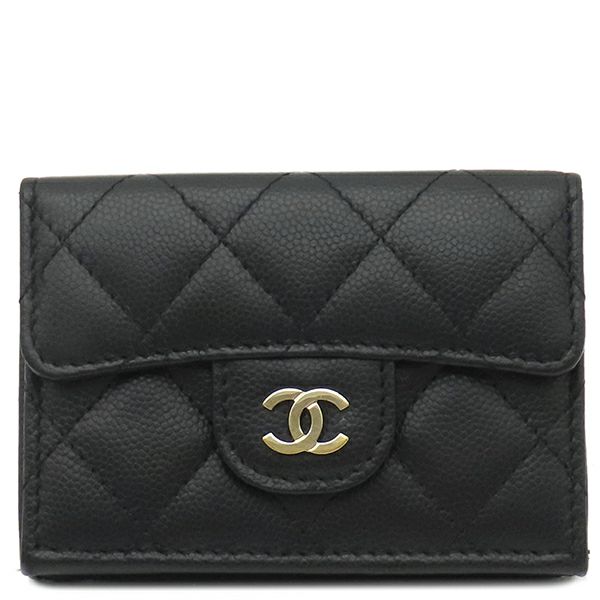 シャネル 三つ折り財布 マトラッセ スモール フラップ ウォレット  