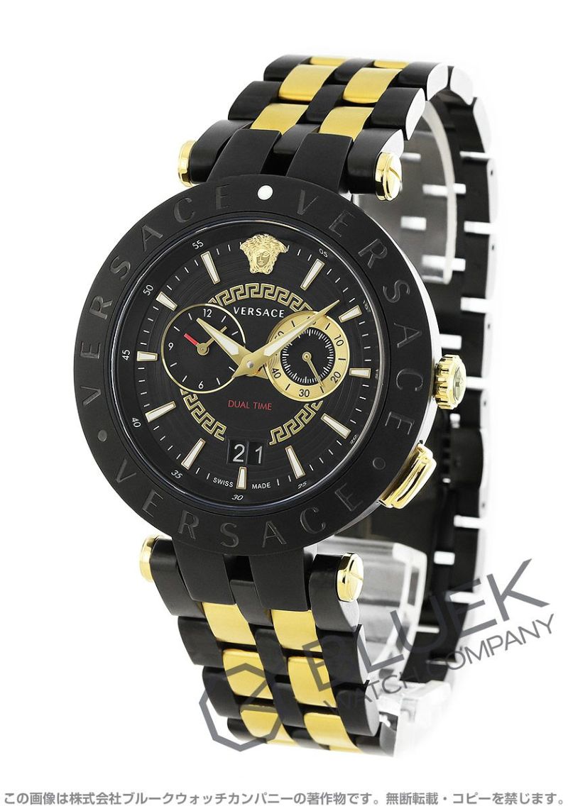 ヴェルサーチ V-レース デュアルタイム メンズ VEBV00619 |腕時計 