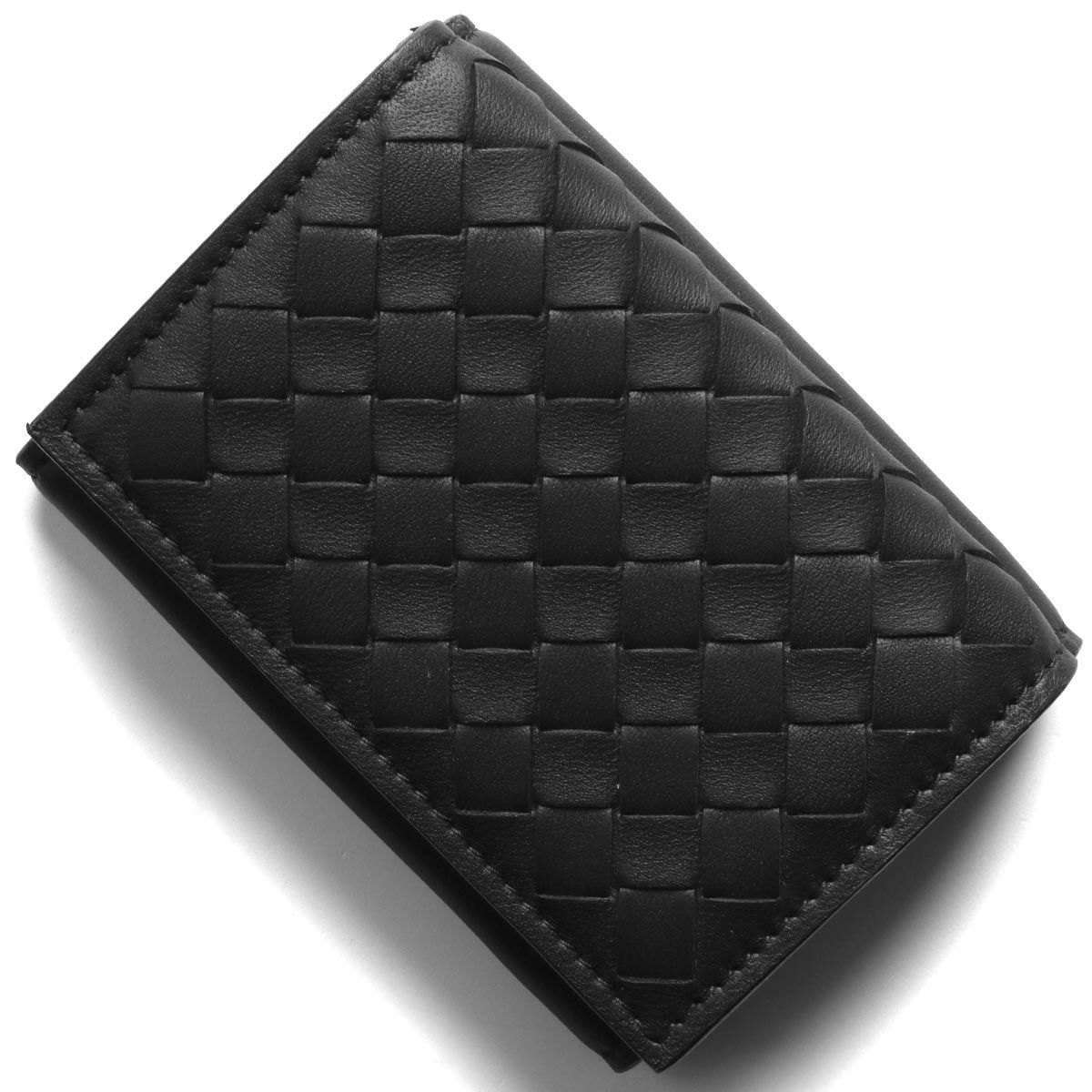 【新品未使用】BOTTEGA VENETA　折財布　三つ折り　ライトブルー