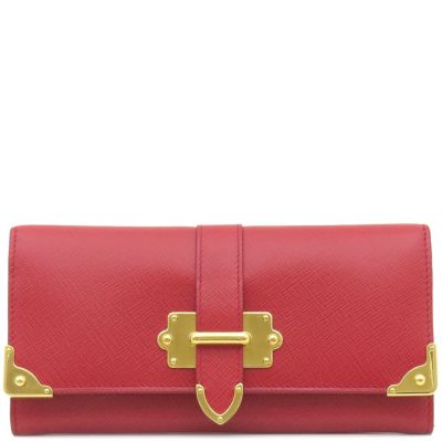 美品　プラダ財布 プラダ 財布 レディース PRADA 1ML225 QWA F068Z SAFFIANO METAL