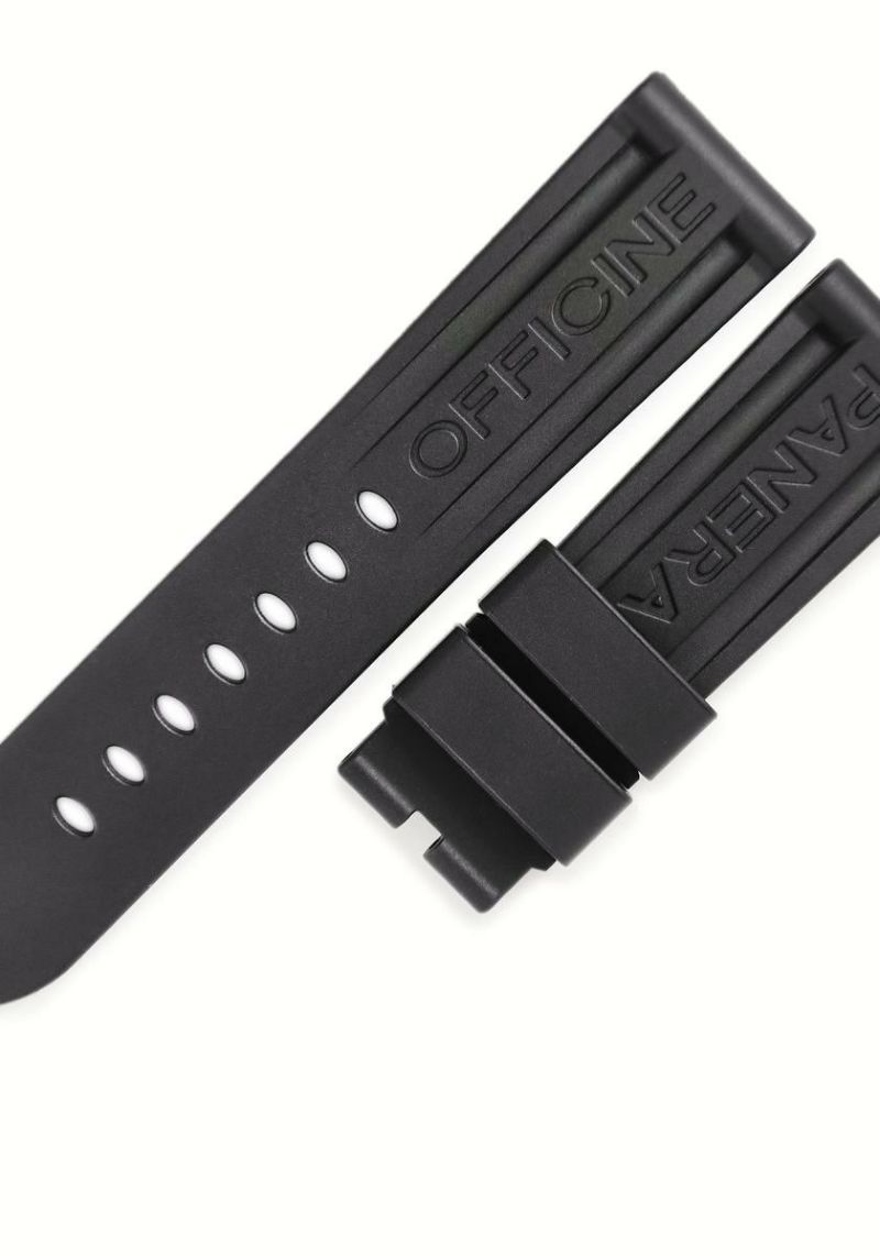 Yuさんさんパネライ 純正ストラップ　新品未使用品　レンジャー24/22 パネライ 】純正ストラップ リサイクルペットブラック（同色