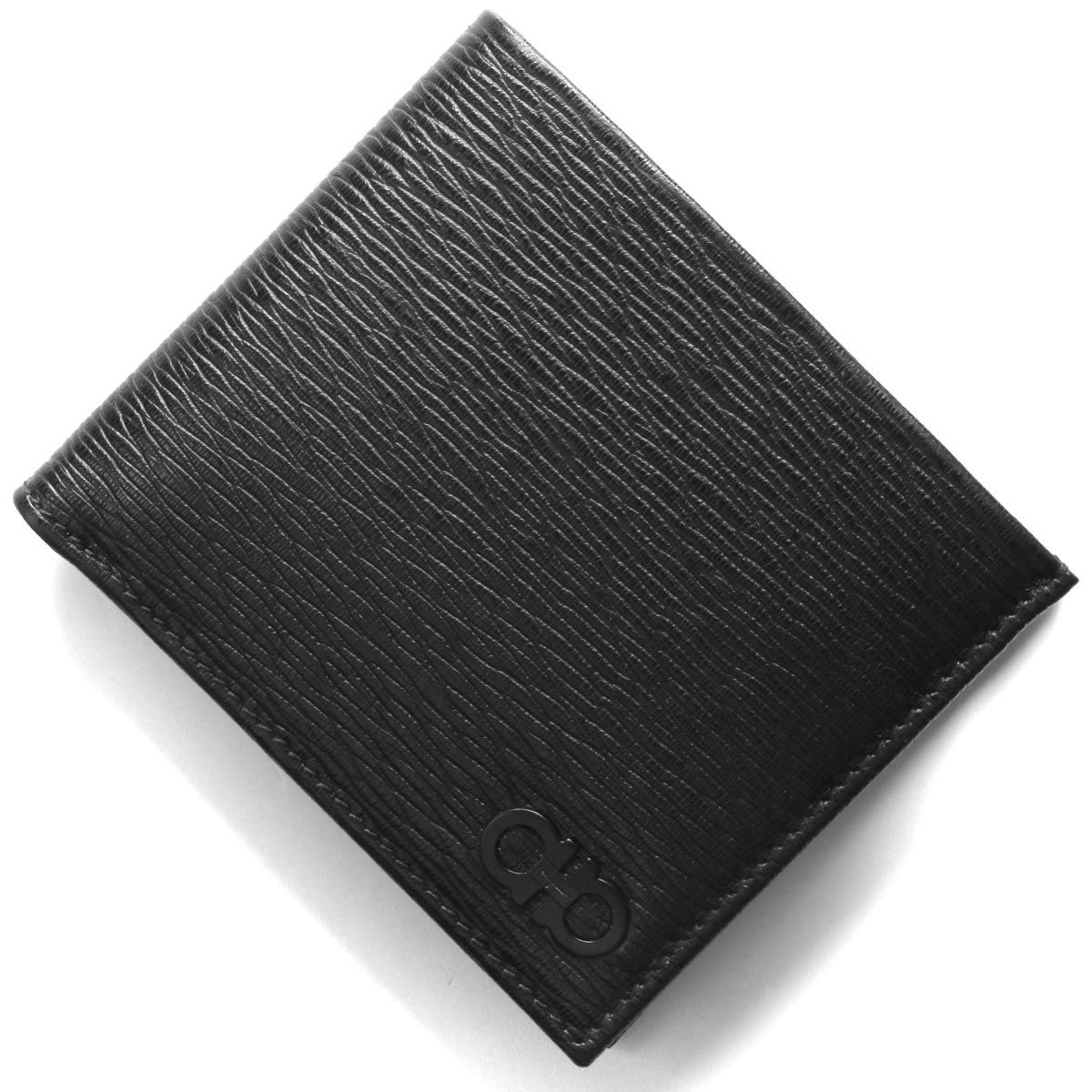 フェラガモ 二つ折り財布 財布 メンズ ブラック 661329 NERO 0770094 