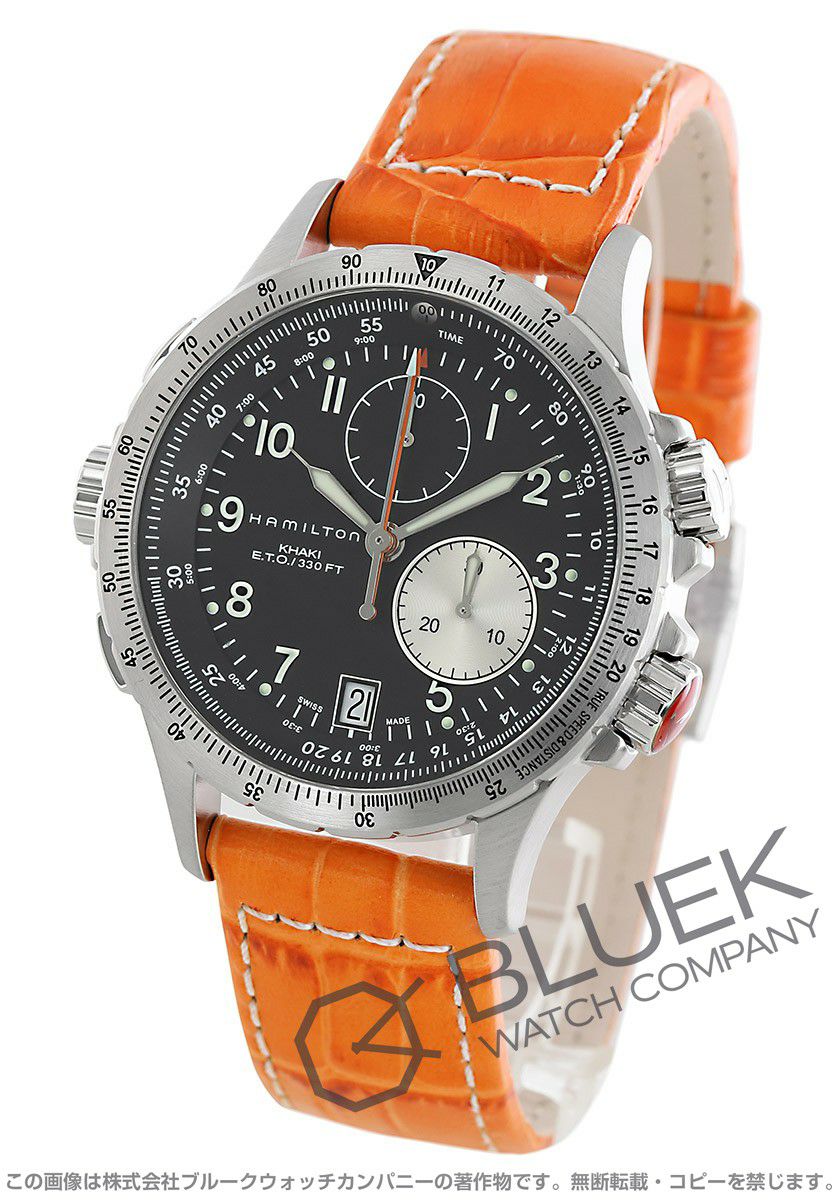 ハミルトン カーキ アビエーション ETO クロノグラフ メンズ H77612933  