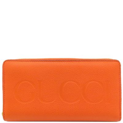 GUCCI オレンジ 長財布 グッチ 長財布 財布 メンズ レディース ビー＆スター ラウンド