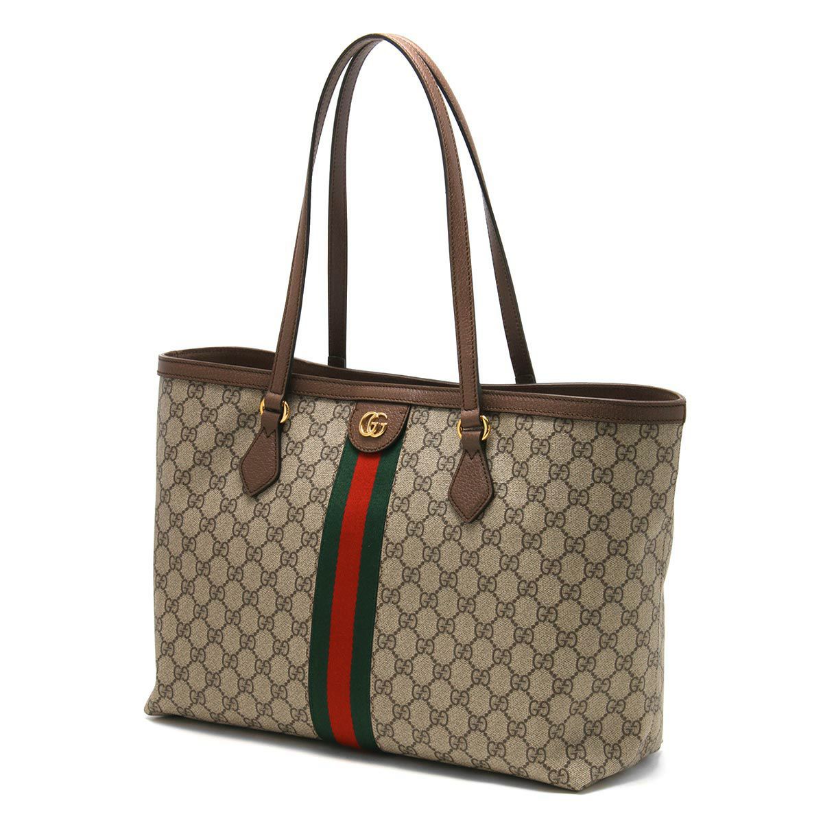 グッチ 597613 GGスプリームxレザー ベージュ・エボニー オフィディア  