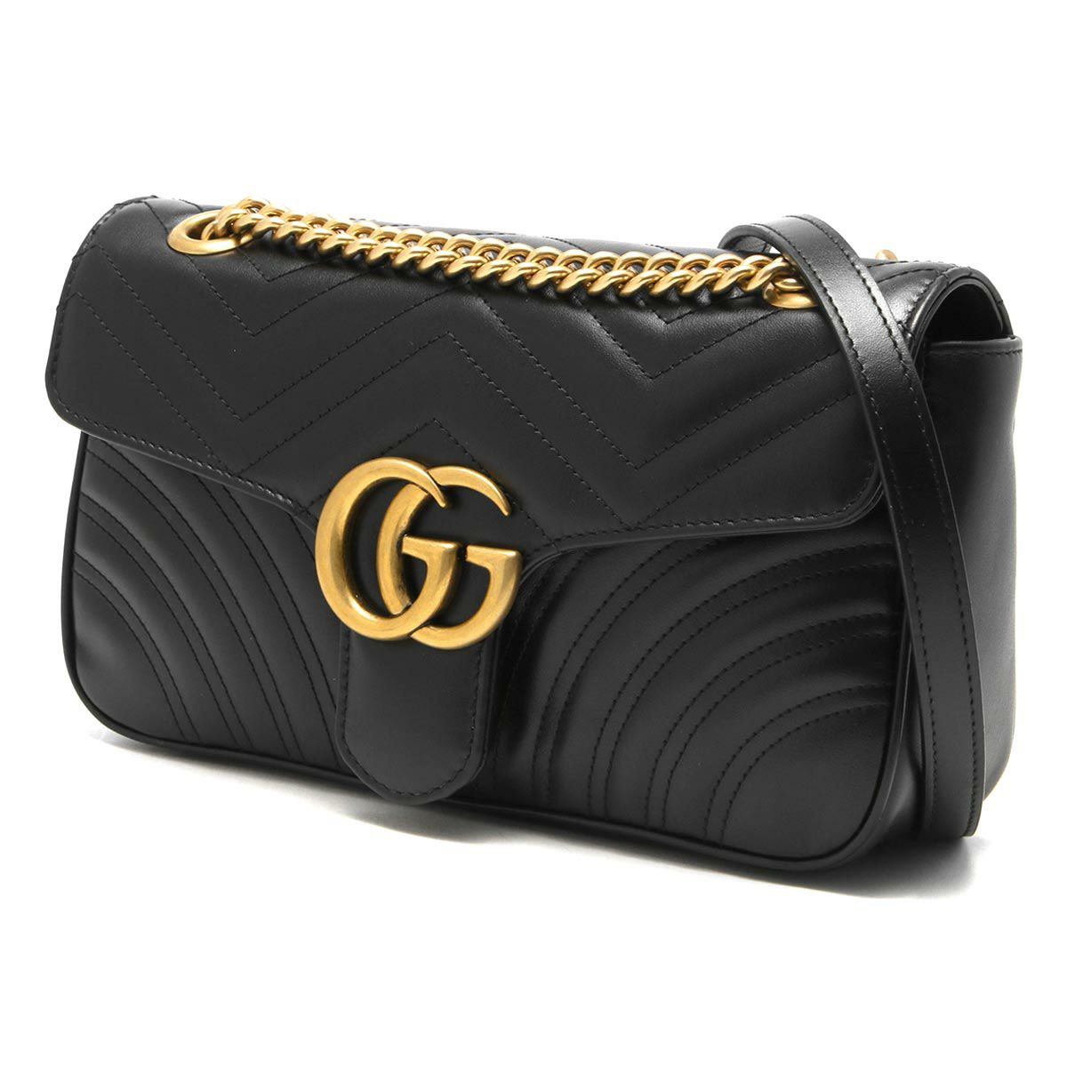 グッチ ショルダーバッグ/ハンドバッグ バッグ レディース GGマーモント キルティング スモール ブラック 443497 DTDIT 1000 GUCCI |ブランド腕時計通販なら「 ブルークウォッチカンパニー 心斎橋店」