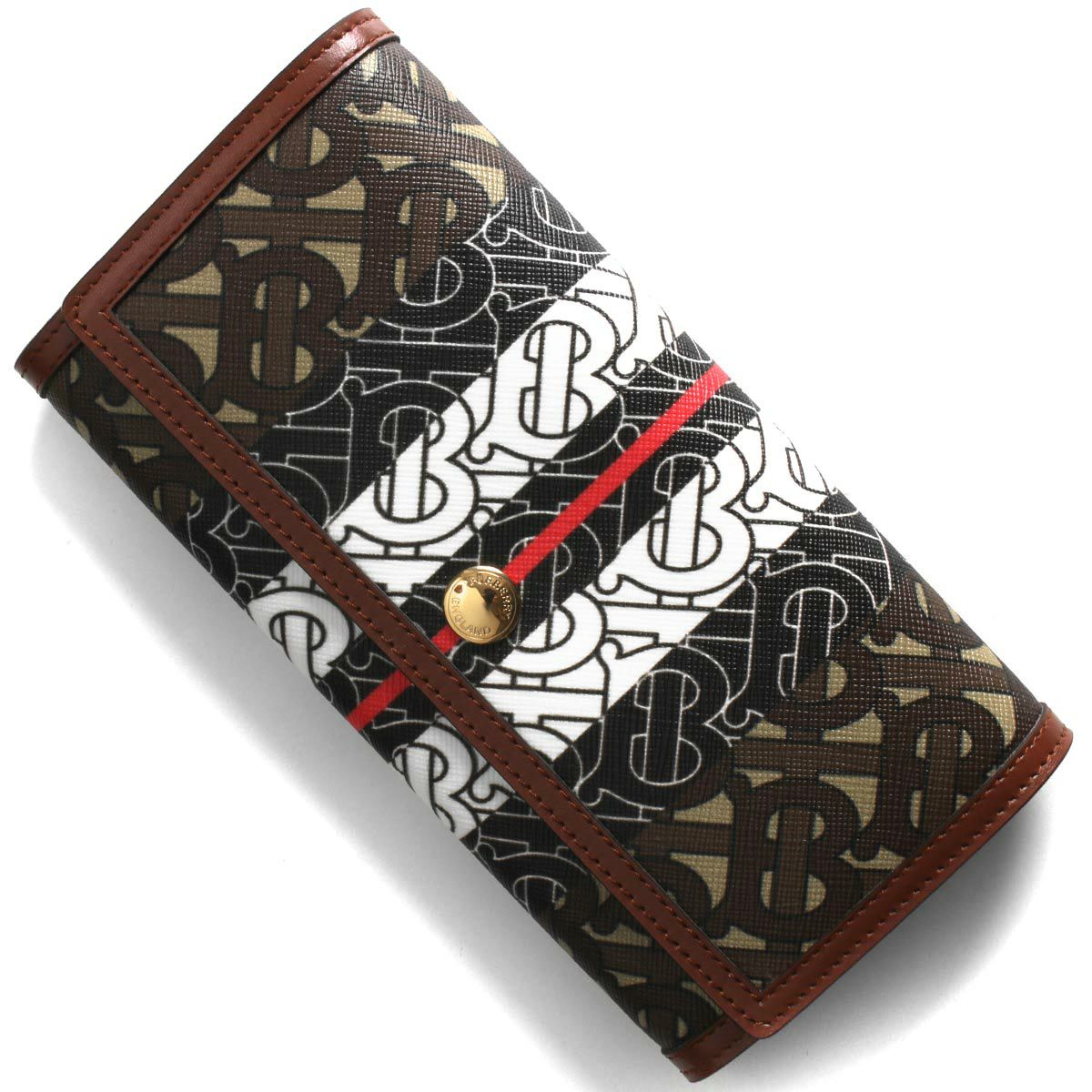 バーバリー 長財布 財布 メンズ ハルトン TB モノグラム ブライドル  