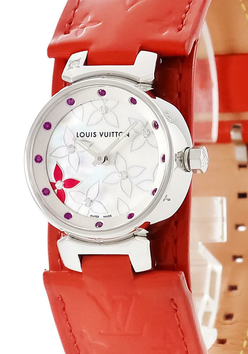 ルイヴィトン タンブール スリム MM レインボー QA159Z モノグラム  