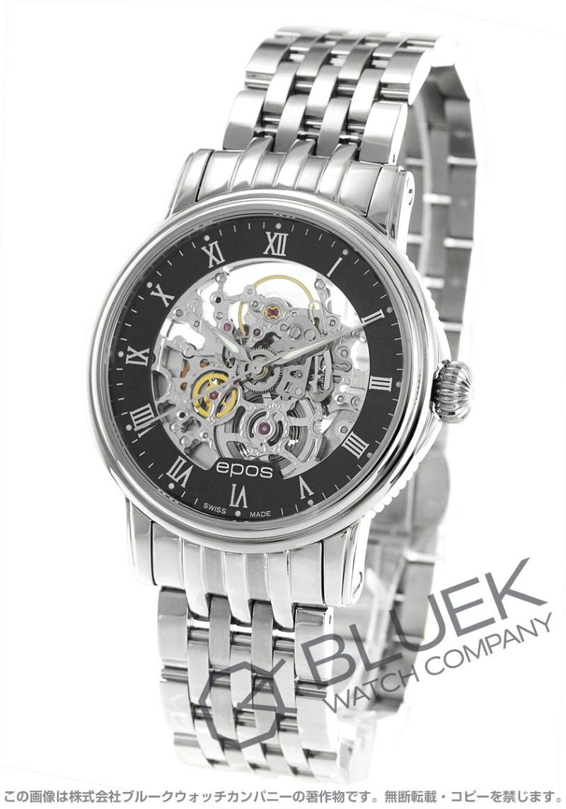 エポス エモーション スケルトン メンズ 3390SKRBKM |腕時計