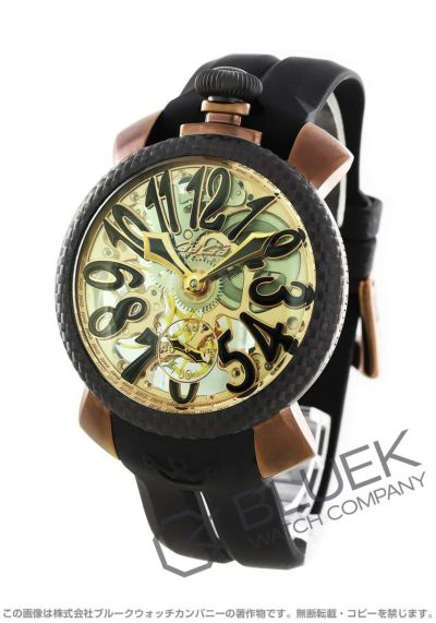 数量限定特価】ガガミラノ マヌアーレ48mm スケルトン メンズ 5311.01 ...