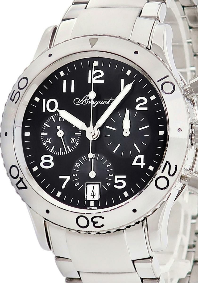 ブレゲ トランスアトランティック タイプXX 3820ST ブラック コインエッジ クロノグラフ アラビア 自動巻き |ブランド腕時計通販なら「  ブルークウォッチカンパニー 心斎橋店」