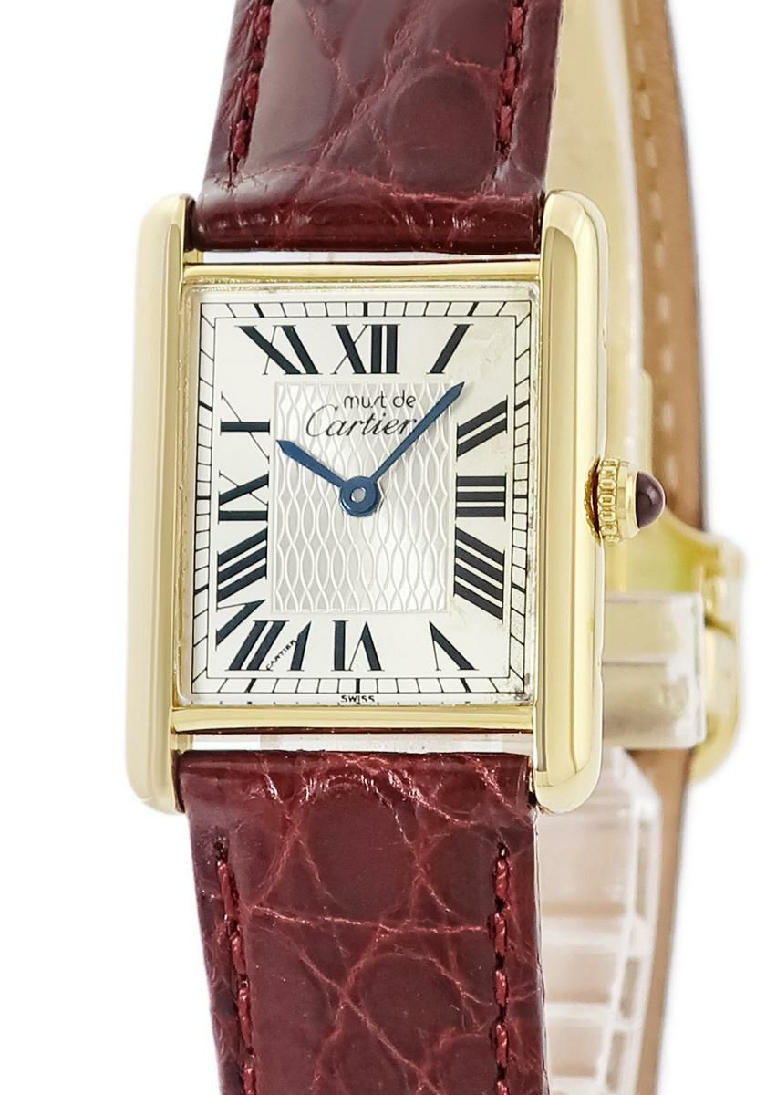 カルティエ タンク フランセーズ SM W5001256 K18WG無垢 角型  