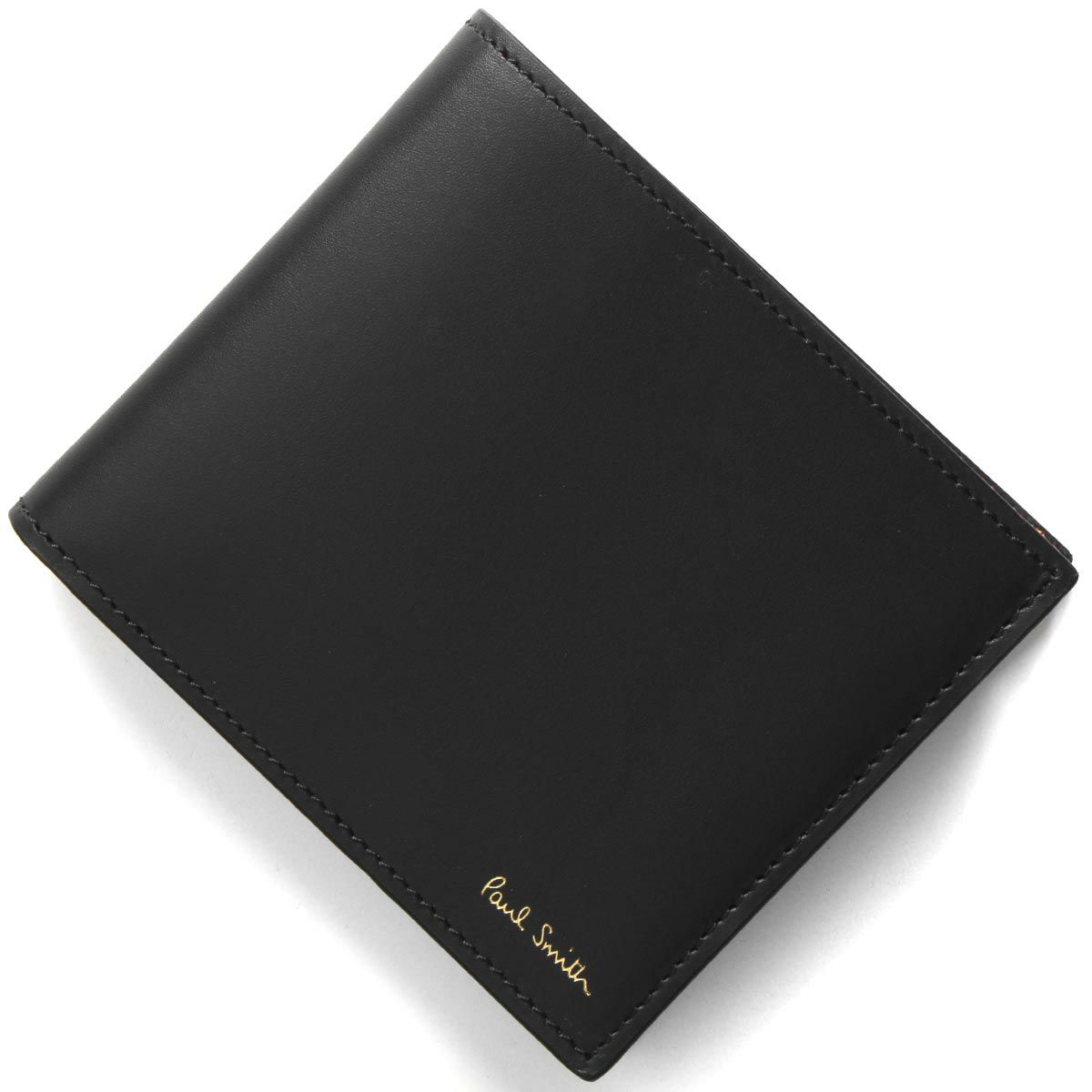 Paul Smith 二つ折り財布 ブラック箱付き （ポールスミス 二つ折り財布 