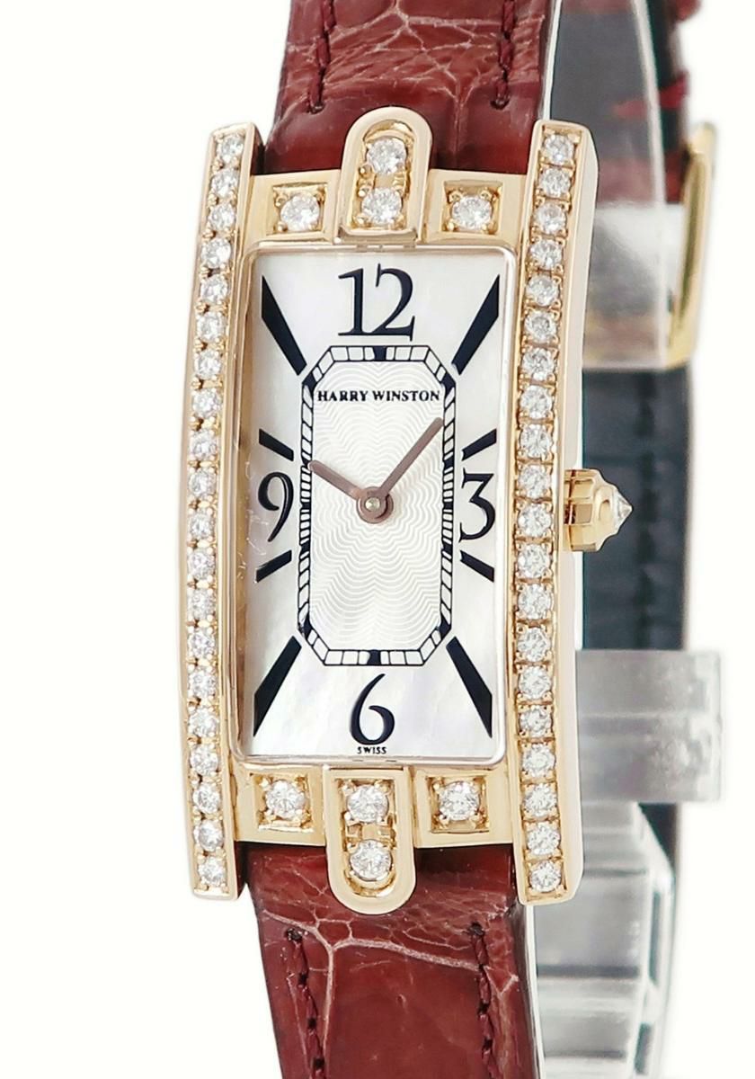 ハリーウィンストン 腕時計パーツ 純正 クロコダイル ブラック 新品