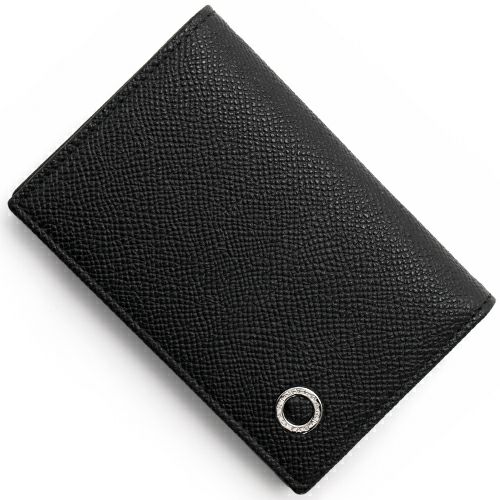 ブルガリ カードケース メンズ オクト レザー ブラック 36969 BVLGARI  