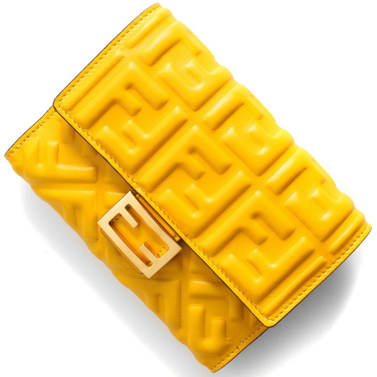 Sale 公式通販 直営店限定 フェンディ Fendi レディース 8m0363 黒 アイボリー イエロー レザー 20210504 最先端 Grupovegadiaz Com