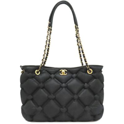 シャネル トートバッグ マトラッセ チェーン トートバッグ レッド 赤