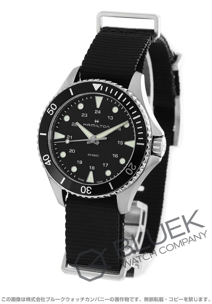 クリスタルサファイアクリスタル使用感無　HAMILTON カーキ　スキューバ　腕時計　クオーツ　H822010