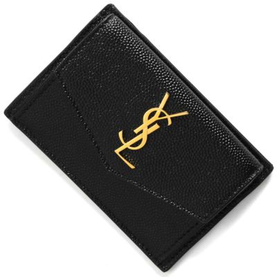 サンローランパリ (イヴサンローラン) ミニ財布/カードケース/名刺入れ レディース モノグラム YSL ブラック 414404 BOW01 1000 SAINT  LAURENT PARIS |ブランド腕時計通販なら「 ブルークウォッチカンパニー 心斎橋店」