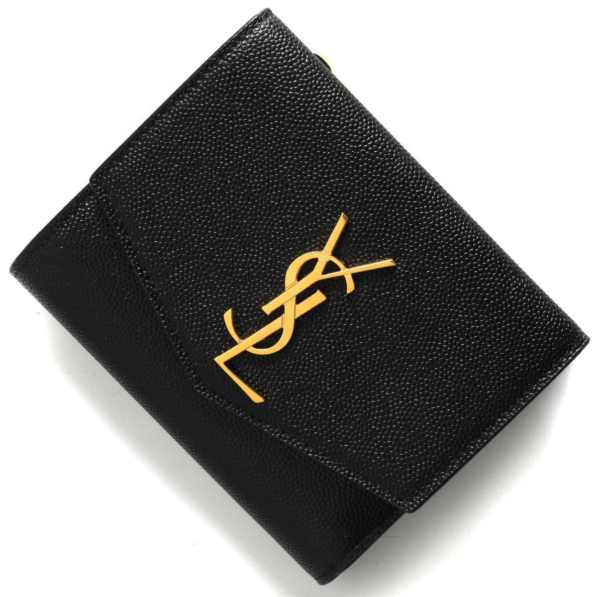 SAINT LAURENT パリースト/クエスト ウォレット ブラック（クロム 