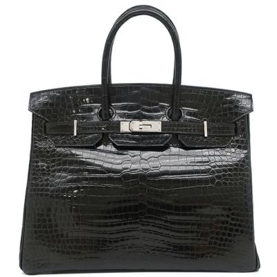 エッティンガー 長財布 財布 メンズ クロコ エボニーブラック 2051EJ