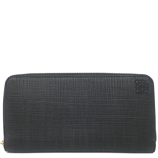 ブラックレザー長財布 送料無料】カービング 長財布 レザー 牛革 バイカーズウォレット 本革