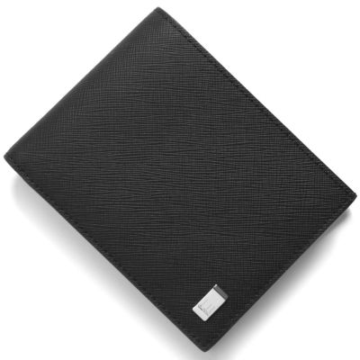メンズファッション 財布、帽子、ファッション小物 ダンヒル 二つ折り財布 財布 メンズ プレーン ブラック DU20R2P10PC 