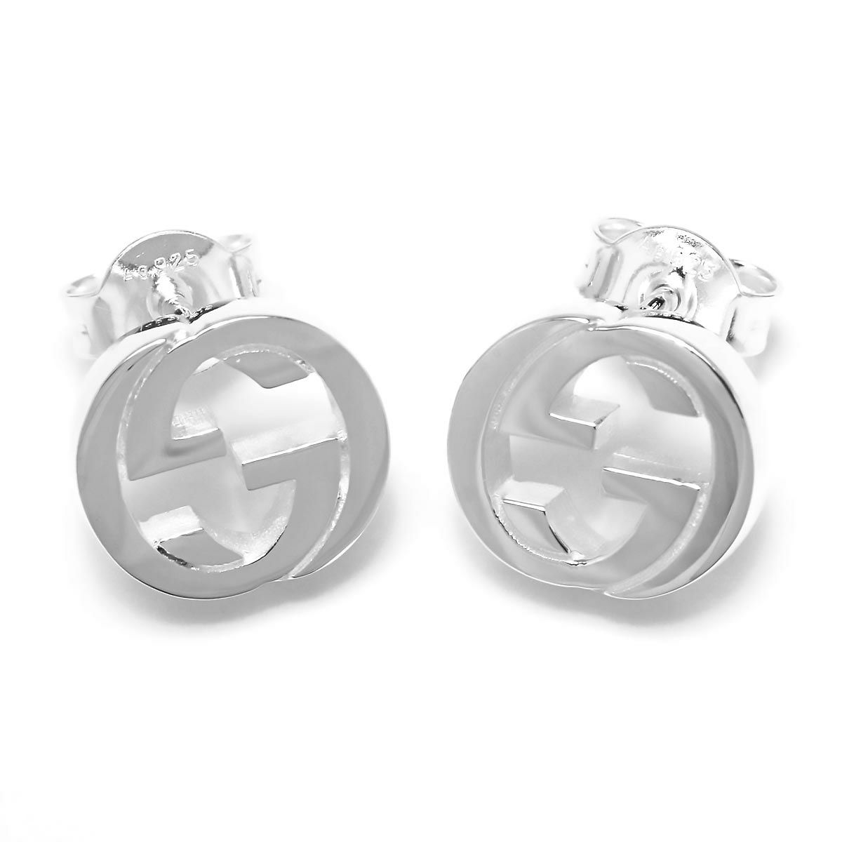グッチ ピアス アクセサリー レディース インターロッキングG シルバー 