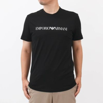 エンポリオアルマーニ Tシャツ 半袖 トップス メンズ テンセル混紡