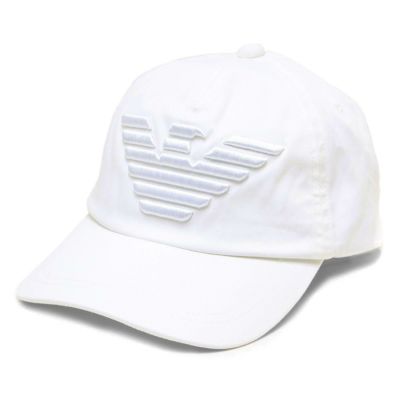 エンポリオアルマーニ キャップ/帽子 メンズ ホワイト 627522