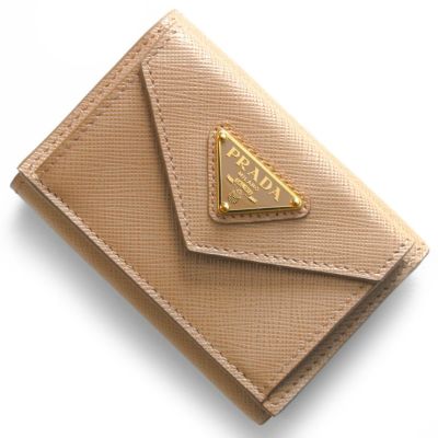 PRADA ウォレット SAFFIANO TRIANGLE 三角プレート付