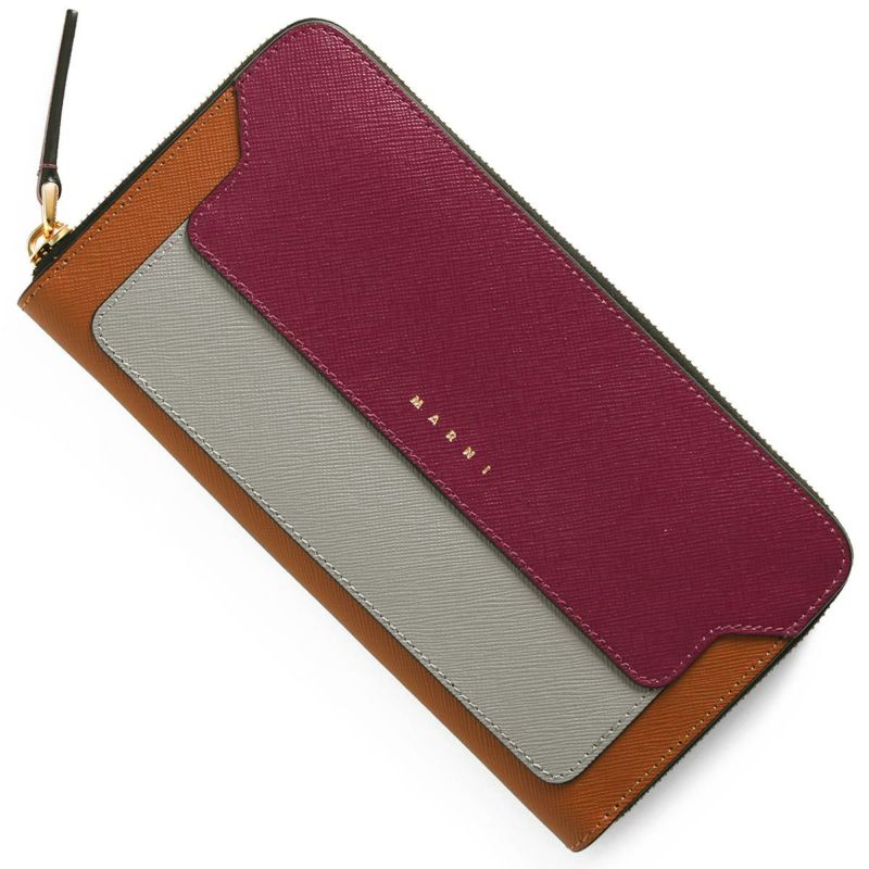 国内即発 MARNI PFMOE11U09 LV520 Z563N ラウンド長財布 MARNI マルニ PFMOE11U09 LV520 長財布 レディース 財布 ロング