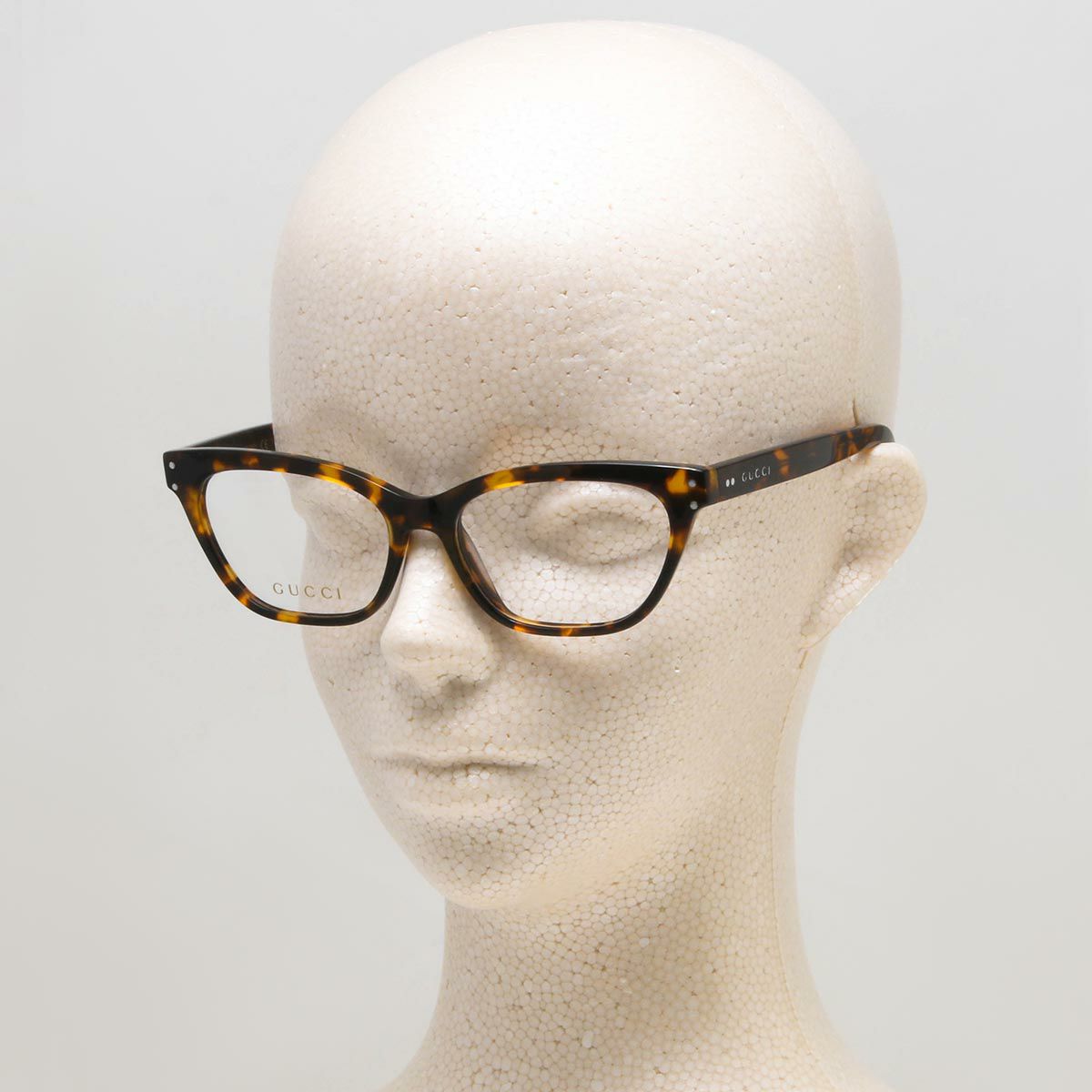グッチ 伊達メガネ レディース フォックス べっ甲 インターロッキングG  