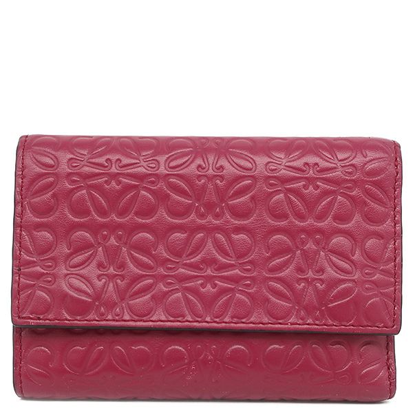 ロエベ　LOEWE 二つ折り財布 ピンク 今日は一粒万倍日】開運日に新調したいロエベの人気財布「アナグラム