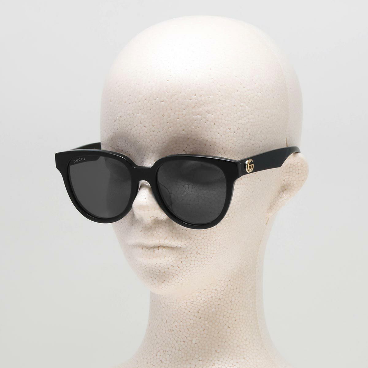 グッチ サングラス メンズ レディース UVカット ウェリントン ブラック  