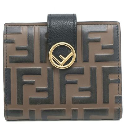 【美品】FENDI お財布 フェンディ 二つ折り財布 財布 レディース エフ イズ フェンディ