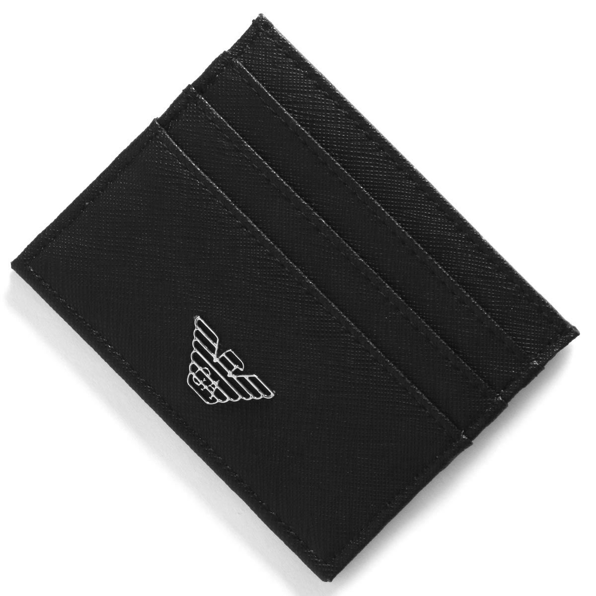 エンポリオアルマーニ 長財布 財布 メンズ イーグルマーク ブラック  