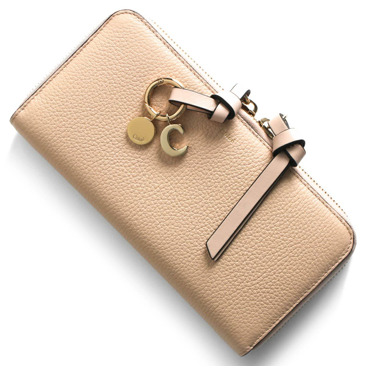 クロエ 長財布 財布 レディース アルファベット セメントピンク  