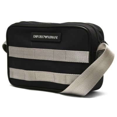 EMPORIO ARMANI ショルダーバッグ メンズ 新品 ブラック 9818